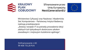 Wyposażenie dla szkół do nauki zdalnej,